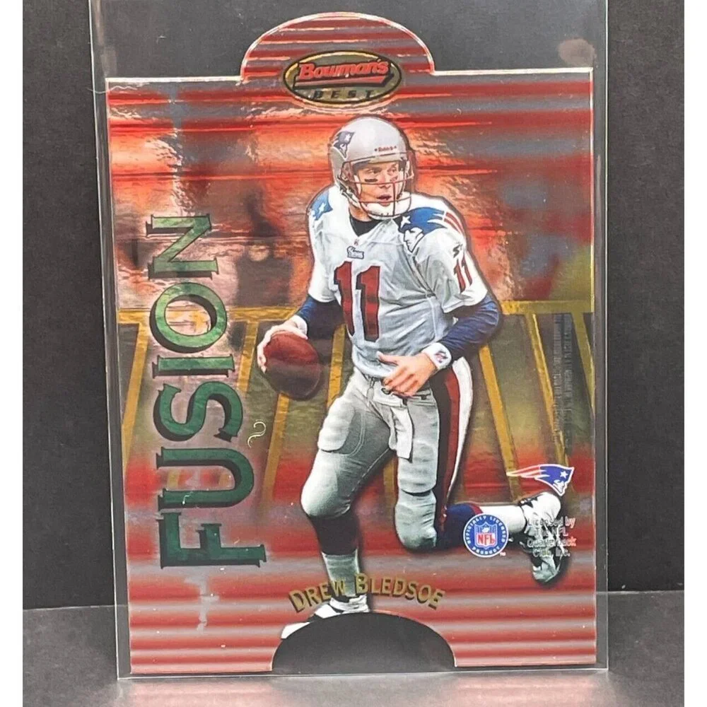 1998 Bowman's Best Fusion Die Cut MI10 Drew Bledsoe Jonathan Quinn Patriots Jags
